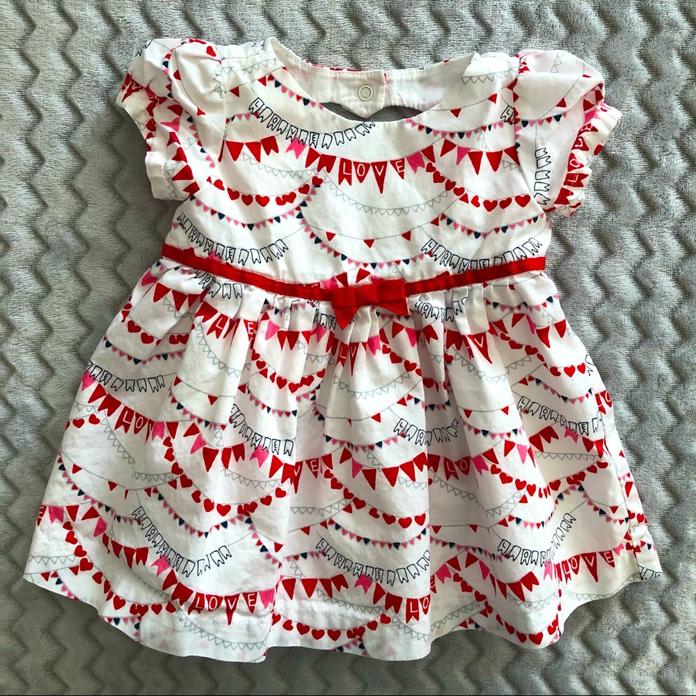 Gymboree Love Banner Dress Size 0-3M